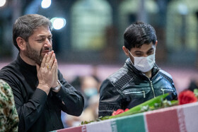 مراسم وداع با دو شهید گمنام دفاع مقدس - مصلی اراک