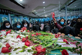 مراسم وداع با دو شهید گمنام دفاع مقدس - مصلی اراک