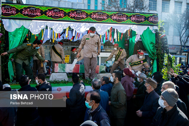 آغاز تشییع پیکر مطهر دو شهید گمنام در استان مرکزی