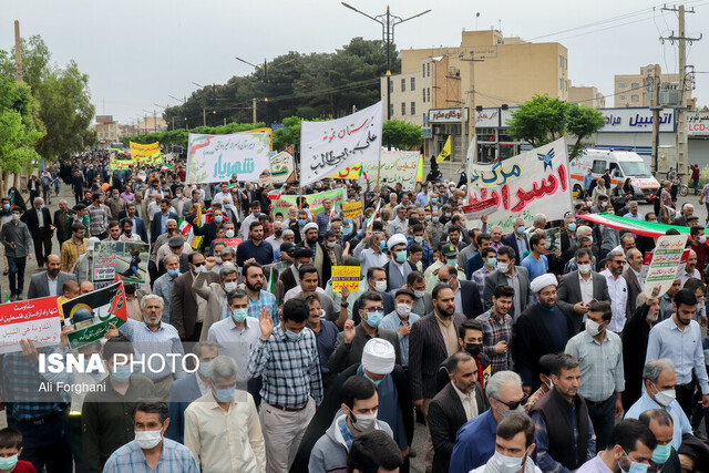 برگزاری راهپیمایی روز قدس در استان مرکزی