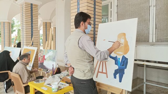 برگزاری کارگاه هنری "رژیم کودک کش" همزمان با راهپیمایی روز قدس در اراک