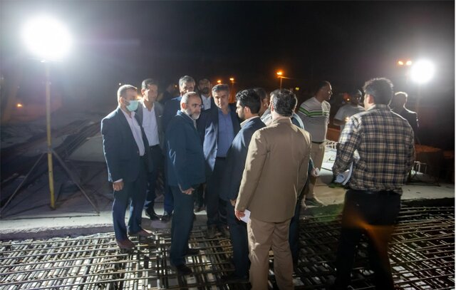  اجرای پل سنجان اراک شبانه روزی شد