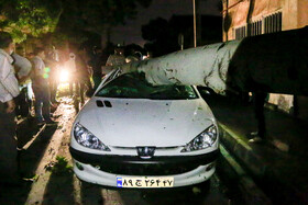 خسارت‌های باران سیل آسا و طوفان در اراک