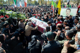 تشییع پیکر شهید مدافع امنیت "سجاد فراهانی" در اراک