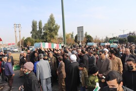 مراسم میثاق با کاروان شهدای گمنام در ساوه و زرندیه برگزار شد