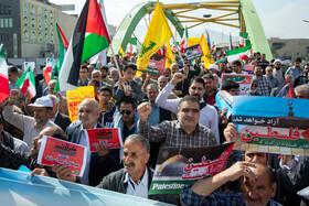 راهپیمایی مردم اراک در محکومیت جنایات رژیم صهیونیستی در فلسطین