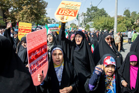 راهپیمایی مردم اراک در محکومیت جنایات رژیم صهیونیستی در فلسطین