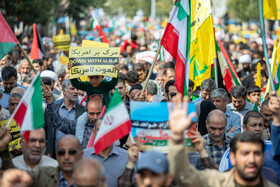 راهپیمایی مردم اراک در محکومیت جنایات رژیم صهیونیستی در فلسطین