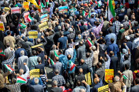 راهپیمایی مردم اراک در محکومیت جنایات رژیم صهیونیستی در فلسطین