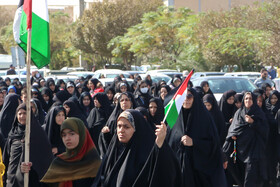 راهپیمایی مردم ساوه در محکومیت جنایات رژیم صهیونیستی در فلسطین