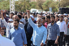 راهپیمایی مردم ساوه در محکومیت جنایات رژیم صهیونیستی در فلسطین