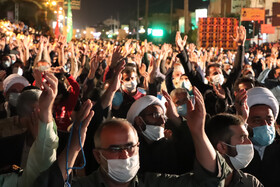 وداع بی‌نظیر مردم "خطه ‌مبارک" با شهید مدافع حرم