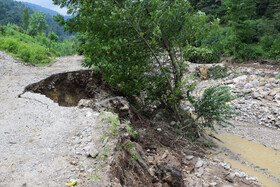 خسارات ناشی از سیلاب در روستای خریون از بخش بند پی شرقی بابل