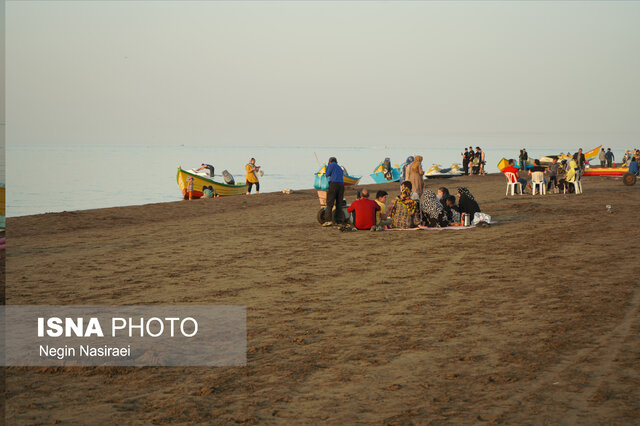 سواحل بابلسر پس از خروج مسافران