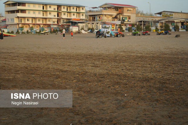 سواحل بابلسر پس از خروج مسافران