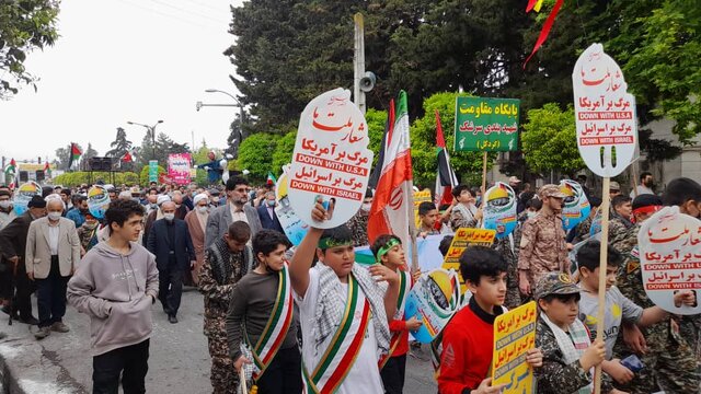 آغاز مراسم راهپیمایی روز قدس در مازندران