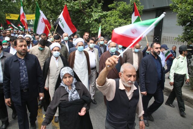 آغاز مراسم راهپیمایی روز قدس در مازندران