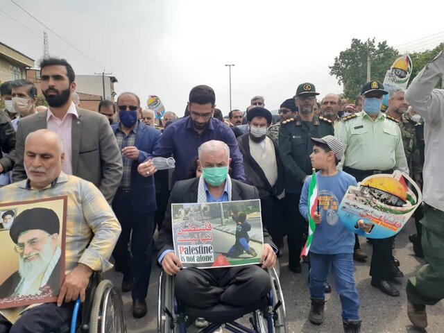 آغاز مراسم راهپیمایی روز قدس در مازندران