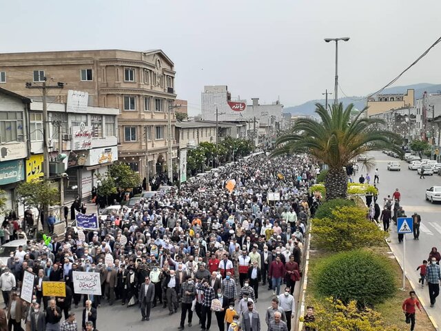 مراسم راهپیمایی روز قدس در مازندران
