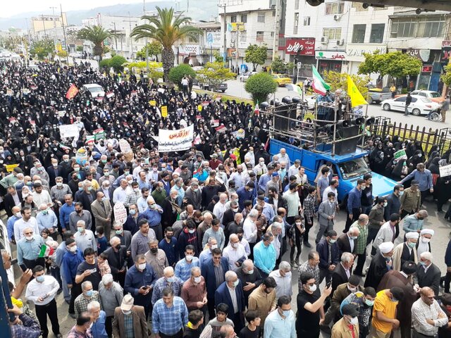 آغاز مراسم راهپیمایی روز قدس در مازندران