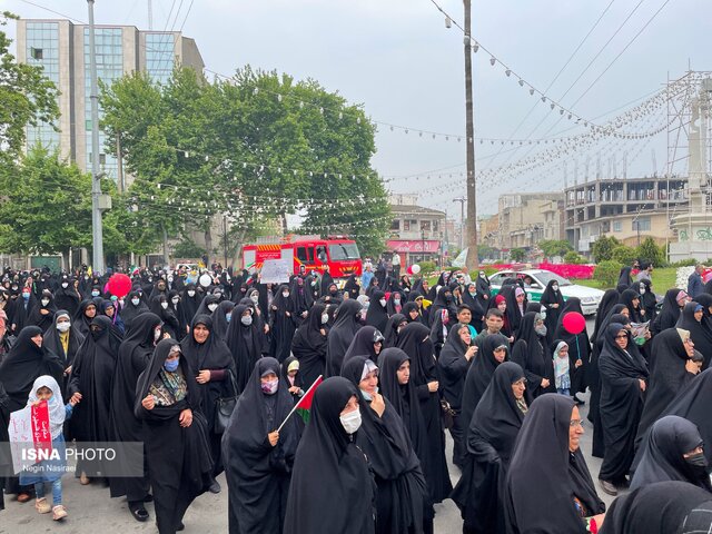 عکس آرشیو مربوط به راهپیمایی روز قدس 1401 بابل شروع راهپیمایی روز قدس در مازندران