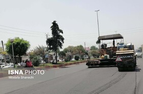 به‌سازی آسفالت محور غربی آرامستان زنجان کلنگ‌زنی شد