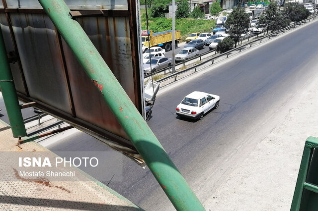 آسفالت بی‌موقع جاده دلیل ترافیک سنگین محور ساری به قائمشهر