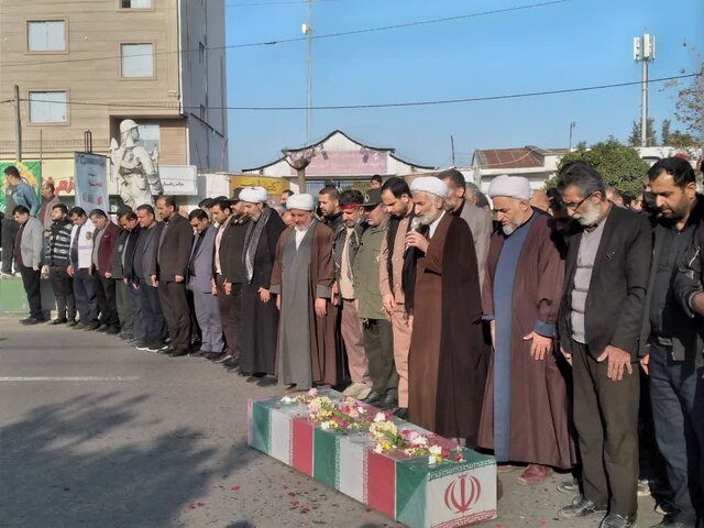 تشییع پیکر مطهر شهدای گمنام در نقاط مختلف مازندران