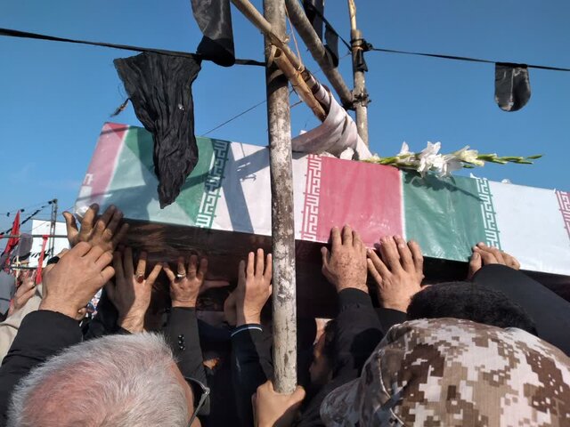 تشییع پیکر مطهر شهدای گمنام در نقاط مختلف مازندران