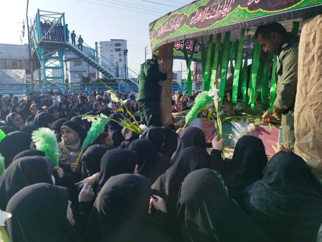 تشییع پیکر مطهر شهدای گمنام در نقاط مختلف مازندران