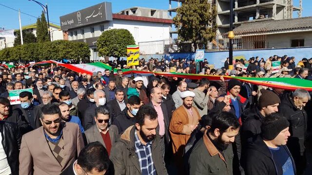 راهپیمایی ۲۲ بهمن در مازندران همزمان با کل کشور شروع شد