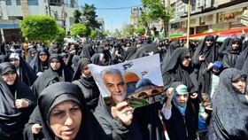 حماسه سازی وارثان ششم بهمن آمل درتجلی حمایت از آزادی قدس شریف
