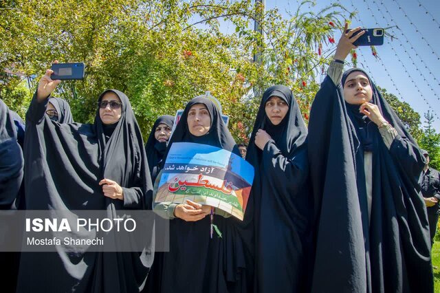 راهپیمایی روز جهانی قدس در مرکز مازندران به روایت تصویر