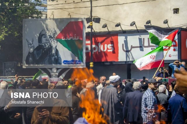 راهپیمایی روز جهانی قدس در مرکز مازندران به روایت تصویر