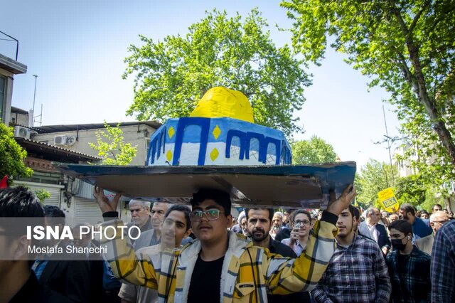 راهپیمایی روز جهانی قدس در مرکز مازندران به روایت تصویر