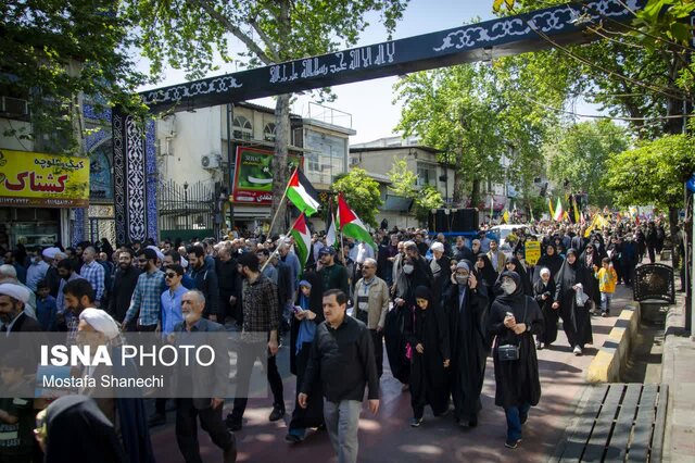 راهپیمایی روز جهانی قدس در مرکز مازندران به روایت تصویر