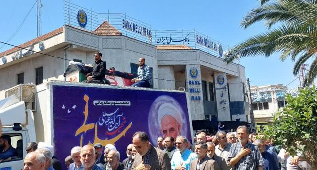 پیکر مطهر آیتالله سلیمانی در بابلسر تشییع شد