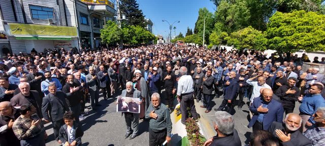 پیکر مطهر آیتالله سلیمانی در بابلسر تشییع شد