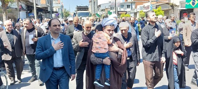 پیکر مطهر آیتالله سلیمانی در بابلسر تشییع شد