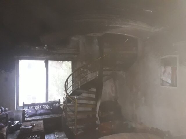 نجات معجزه آسای خواهرو برادرآملی از شعلههای آتش