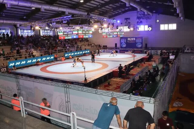 قهرمانان پنج وزن نخست مسابقات بین المللی کشتی جام شهید هاشمی نژاد مشخص شدند