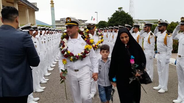 تجلیل از خانواده ها و کارکنان ناوگروه ۸۶ در نوشهر