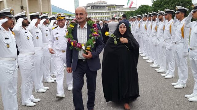 تجلیل از خانواده ها و کارکنان ناوگروه ۸۶ در نوشهر