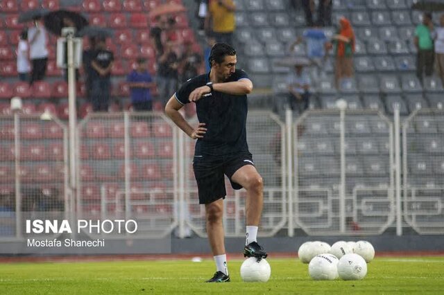 نخستین تمرین تیم فوتبال نساجی با کادر جدید به روایت تصویر