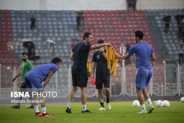 نخستین تمرین تیم فوتبال نساجی با کادر جدید به روایت تصویر