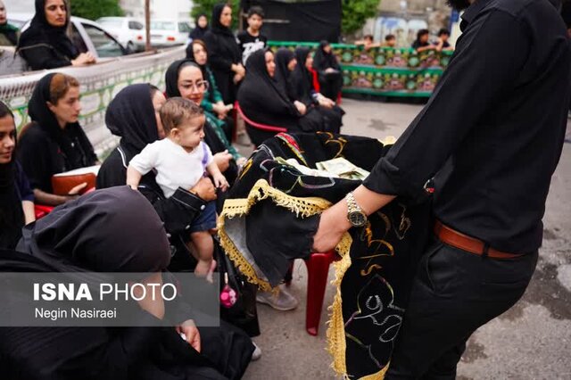 آیین طشت گذاری در تکیه مقدس پیرعلم بابل