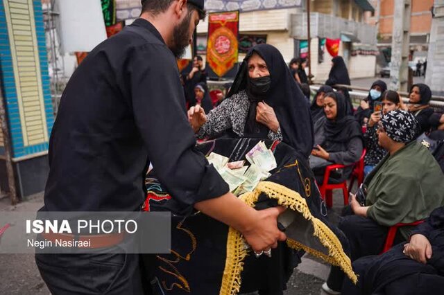 آیین طشت گذاری در تکیه مقدس پیرعلم بابل