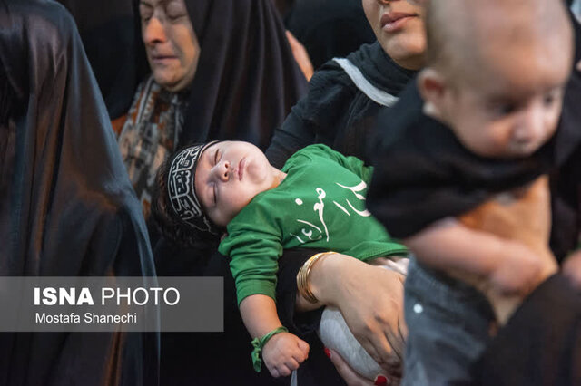 زمزمه لالایی رباب درگوش شیرخوارگان حسینی