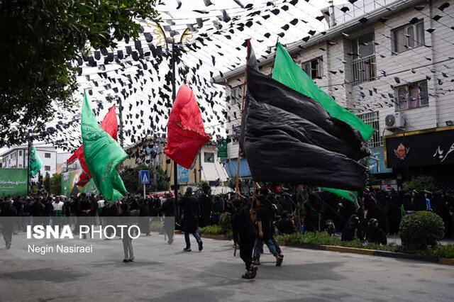 اجتماع عزاداران حسینی در میدان آستانه بابل+تصاویر