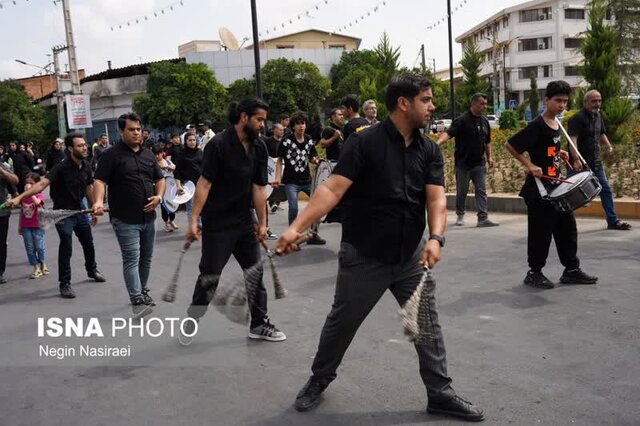 اجتماع عزاداران حسینی در میدان آستانه بابل+تصاویر